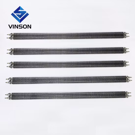 I/U/W 形状電気エアダクトストリップフィン付き管状ヒーター