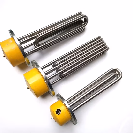110/220/440V 1kw 2kw 3kw 6kw 9kw 12kw 工業用電気フランジ管状浸漬ヒーター水または油発熱体用
